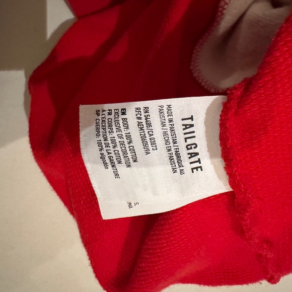 Phillies Tailgate 1/4 zip sweatshirt 100% cotton - Picture 4 of 7